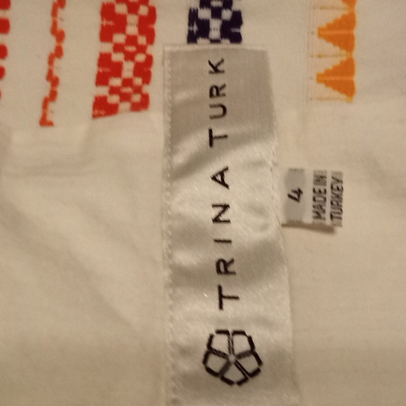 Trina Turk "Beatrix" Multi Color Woven Moto Jacket in Size 4 (NWT) - Picture 10 of 11